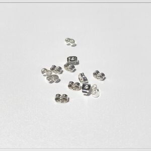 6prs Silver Earring Backs BNIB